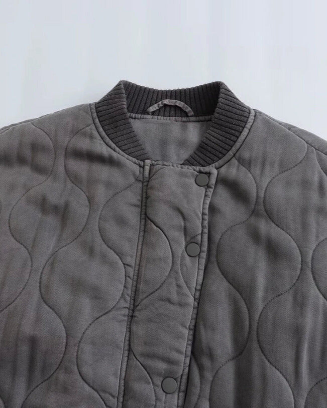 Selvia | Pikowana Kurtka Bomber