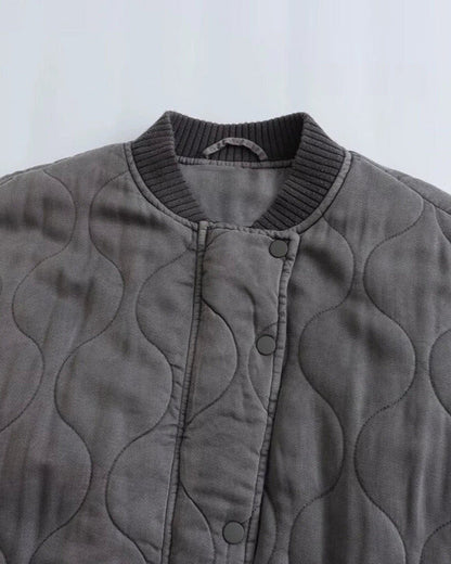Selvia | Pikowana Kurtka Bomber