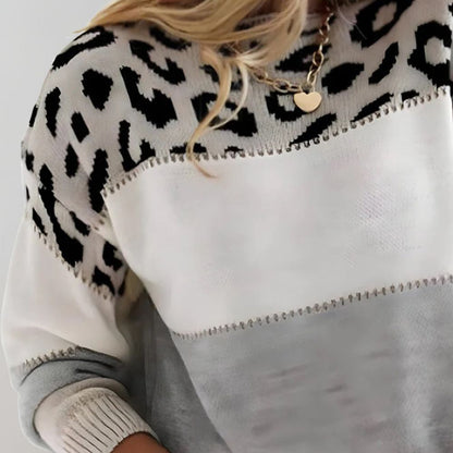 Liora | Sweter w Panterkę Casual