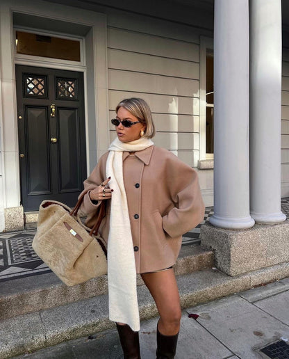 Serena | Wełniany płaszcz oversize